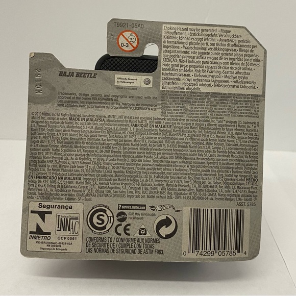 Hot Wheels 2010 Baja Beetle Thrill Racers - Jungle International Short Card - Picture 4 of 4